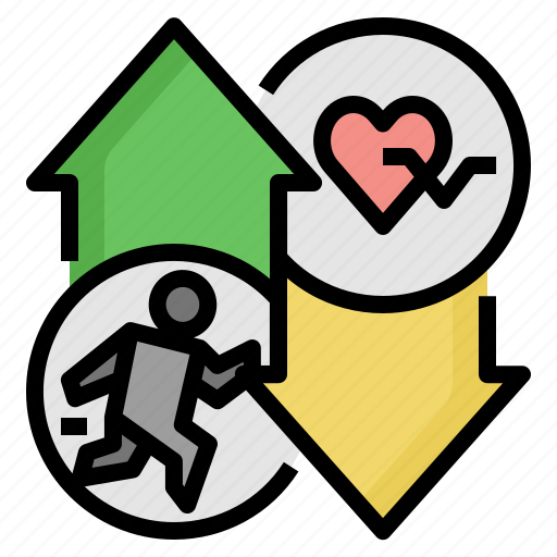 Exercise, work, out, running, heart, rate, pulse icon - Download on Iconfinder