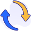 refresh arrow, refresh, reload, repeat, cycle, renew 