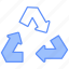 recycling, arrow, recycle, refresh, renew, eco, cycle 