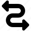 wavy, arrow, curved, direction, move, flow 