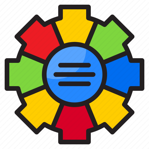 Diagram, gear, setting, element, infographic icon - Download on Iconfinder