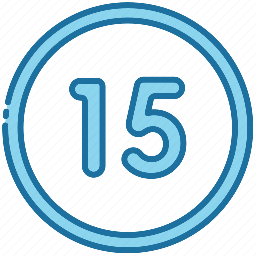 Fifteen, number, count, sign icon - Download on Iconfinder