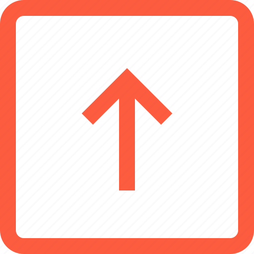 Arrow, elevator, figure, frame, shape, square, up icon - Download on Iconfinder