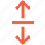 arrow, average, direction, elevator, pointer, way 