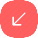 arrows, pointers, diagonal, arrow, button, interface, symbol