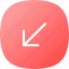 arrows, pointers, diagonal, arrow, button, interface, symbol 