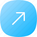 arrows, pointers, diagonal, arrow, button, interface, symbol, upload