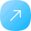 arrows, pointers, diagonal, arrow, button, interface, symbol, upload 