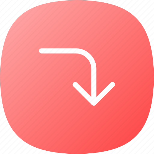 Arrows, pointers, down, button, interface, symbol, turn icon - Download on Iconfinder