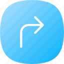 arrows, pointers, swipe, right, button, interface, symbol