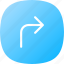 arrows, pointers, swipe, right, button, interface, symbol 