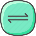 arrows, pointers, left, and, right, shuffle, button, interface, symbol