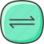 arrows, pointers, left, and, right, shuffle, button, interface, symbol 