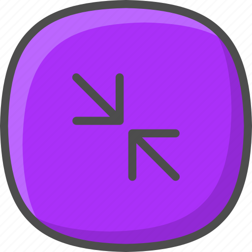 Arrows, pointers, minimize, minimizing, button, interface, symbol icon - Download on Iconfinder