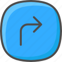 arrows, pointers, swipe, right, button, interface, symbol