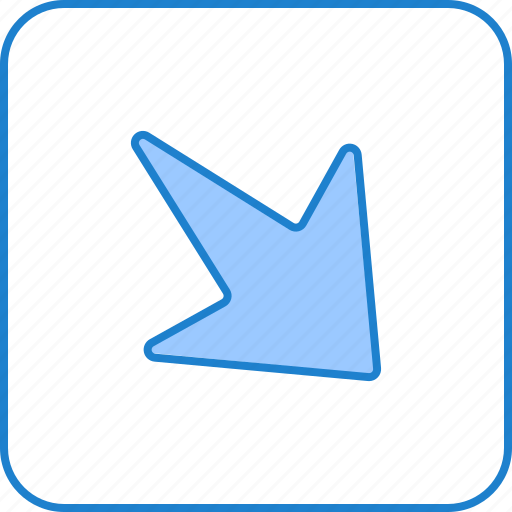 Down, right, arrow, move icon - Download on Iconfinder