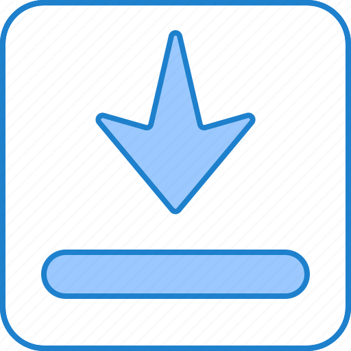 Down, arrow, download, interface, move icon - Download on Iconfinder