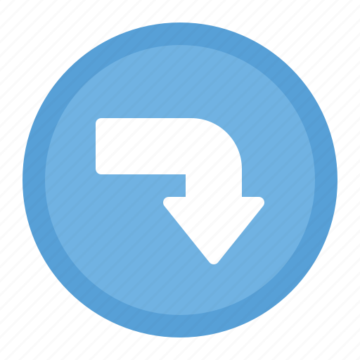 Arrow, turn, down icon - Download on Iconfinder