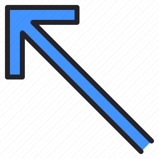 Diagonal, top, left, direction, arrow icon - Download on Iconfinder
