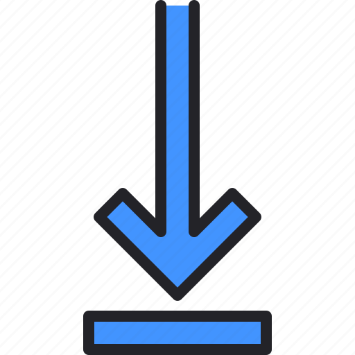 Down, arrow, download, direction icon - Download on Iconfinder