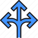 junction, arrow, direction, ways, arrows