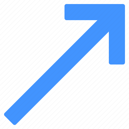 Diagonal, top, right, direction, arrow icon - Download on Iconfinder