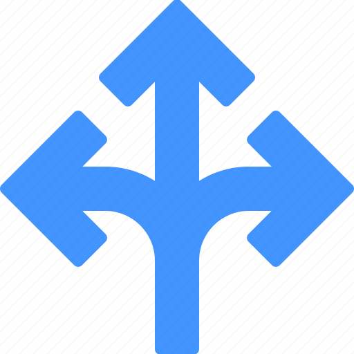 Junction, arrow, direction, ways, arrows icon - Download on Iconfinder