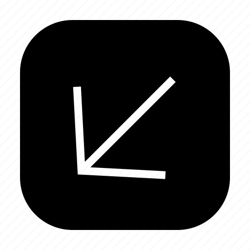 Arrow, diagonal, down, left icon - Download on Iconfinder