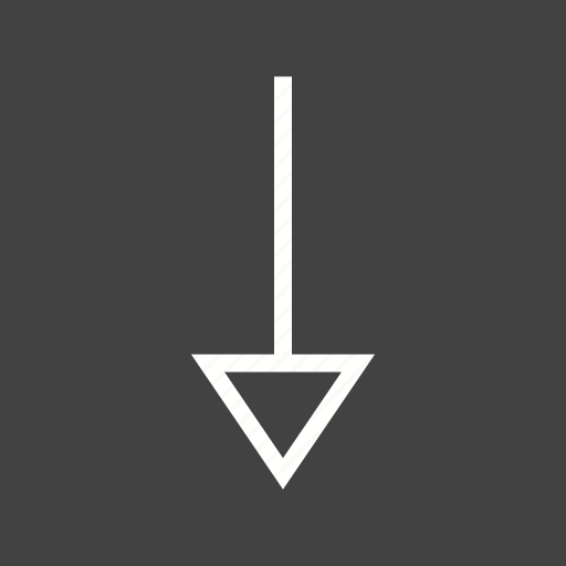 Arrow, design, direction, down, pointer, round, sign icon - Download on Iconfinder