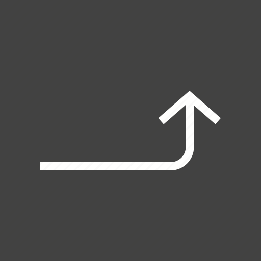 Arrow, direction, graph, growth, sign, turn, up icon - Download on Iconfinder