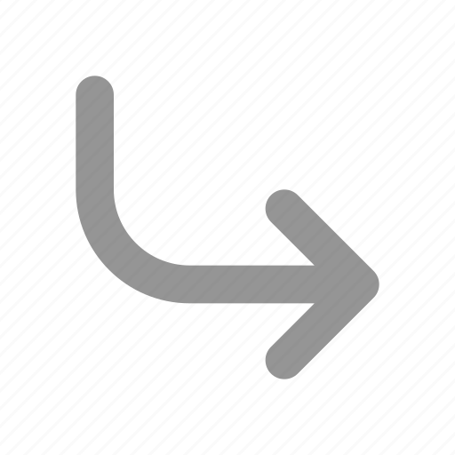 Long, arrow, down, right, chevron icon - Download on Iconfinder