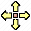arrow, cursor, direction, navigation, pointer, process 