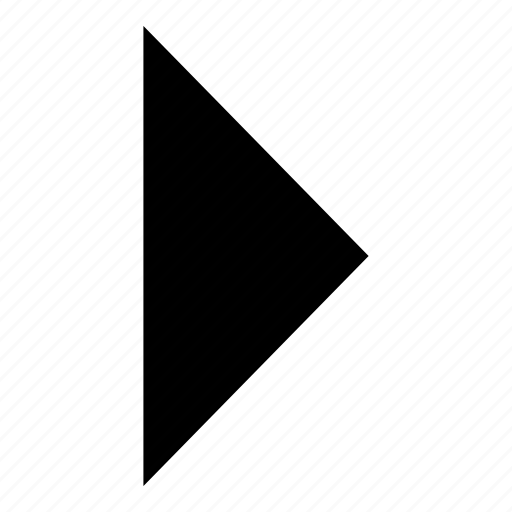 Arrow, forceful, play, right, sort, strong, triangular arrow icon - Download on Iconfinder
