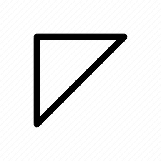 Triangle, left, top-left, up-left, corner, upper-left, northwest icon - Download on Iconfinder