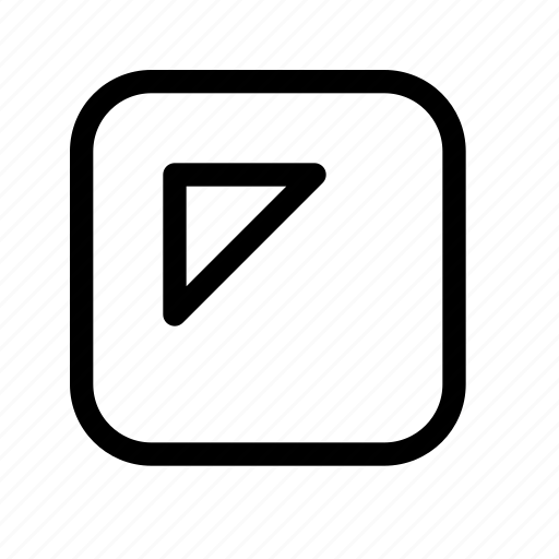 Triangle, box, top-left, up-left, corner, upper-left, northwest icon - Download on Iconfinder