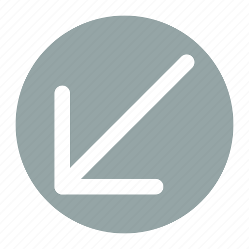 Arrow, arrows, direction, down, left icon - Download on Iconfinder