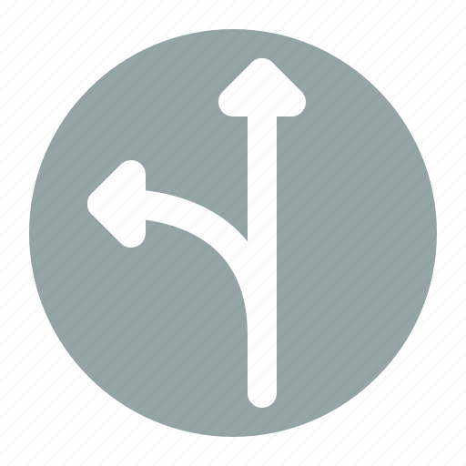 Arrow, direction, fork, left icon - Download on Iconfinder