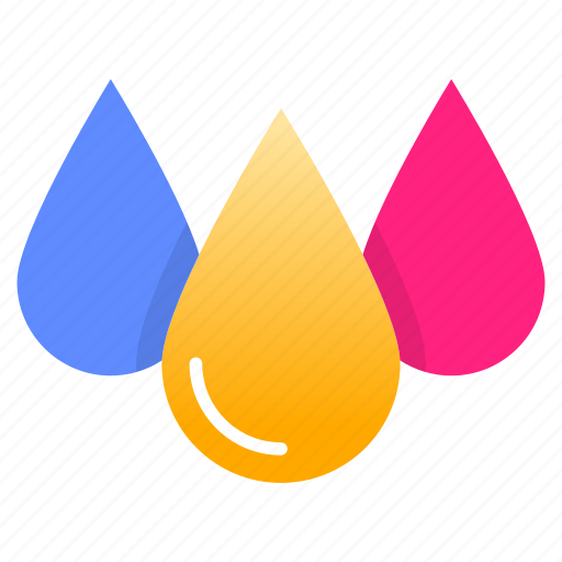 Paint drops, color drops, cmyk drops, drops, painting icon - Download on Iconfinder