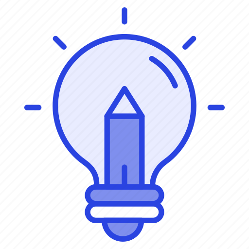 Creative, writing, creativity, bulb, invention, innovative, idea icon - Download on Iconfinder