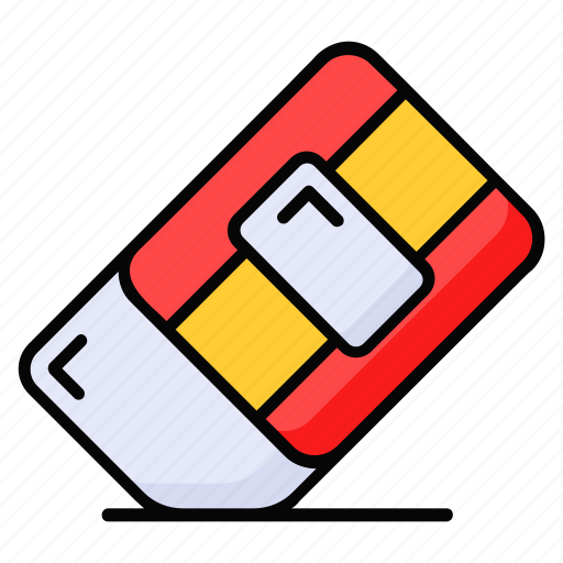 Eraser, remove, remover, stationery, rubber, instrument, supplies icon - Download on Iconfinder