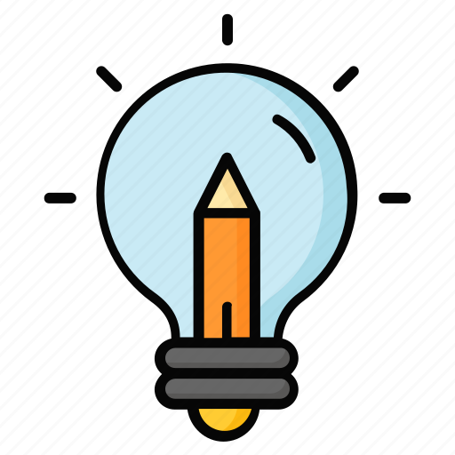 Creative, writing, creativity, bulb, invention, innovative, idea icon - Download on Iconfinder