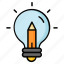 creative, writing, creativity, bulb, invention, innovative, idea 