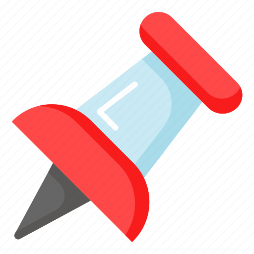 Thumbtack, thumb, pin, tack, push, tool, stationery icon - Download on Iconfinder