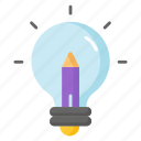 creative, writing, creativity, bulb, invention, innovative, idea