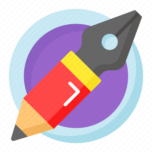 Pen, pencil, tool, technology, graphic, designing, bezier icon - Download on Iconfinder