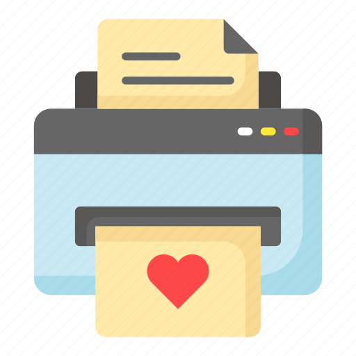 Printer, machine, electronic, printing, device, page, paper icon - Download on Iconfinder