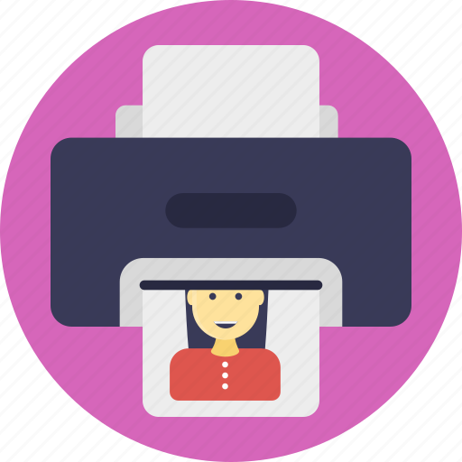 Automatic printer, color printer, electronic machine, printing pages, printing picture icon - Download on Iconfinder