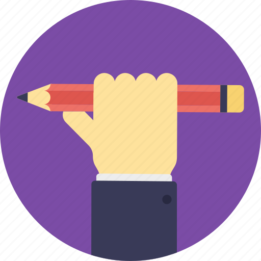 Pencil and hand, pencil in hand, powerful art, sketch artist, sketching icon - Download on Iconfinder