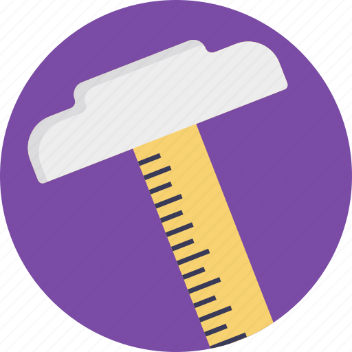 Drawing scale, intricate drawing scale, measurement drawing, right angle line, t-scale icon - Download on Iconfinder