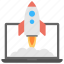 new website, rocket launch, startup, startup launch, website launch
